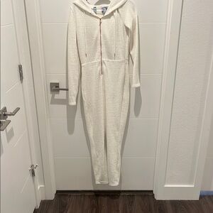 YITTY Plush White Hooded Onesie
